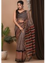 Cotton Multi Colour  Digital Printed Saree